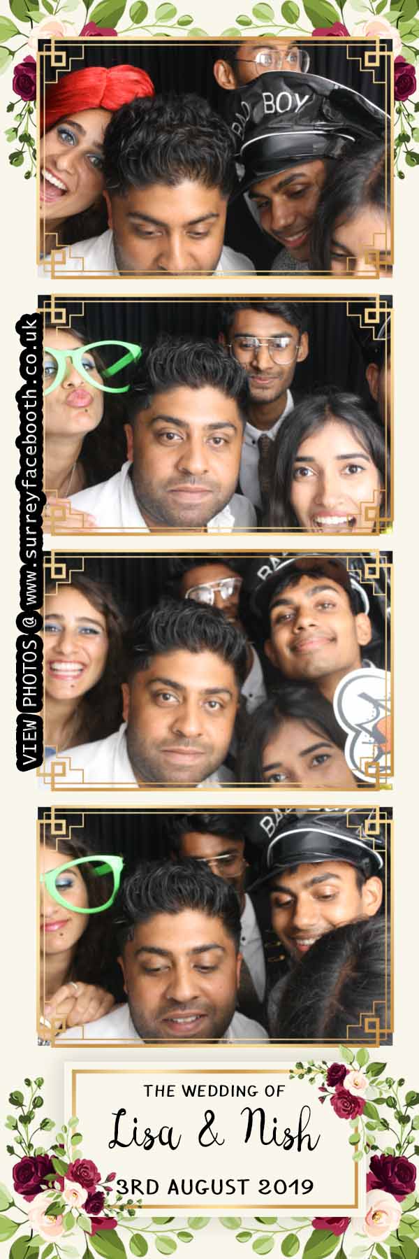 Lisa and Nish's Wedding | View more photos from the event at galleries.surreyfacebooth.co.uk/u/Surrey-FaceBooth/Lisa-and-Nishs-Wedding